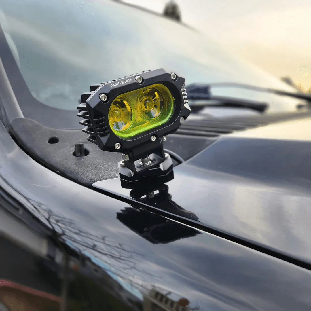 Auxbeam R4 Series | 4 Inch 60W LED Pods Light Flood Beam Amber Light