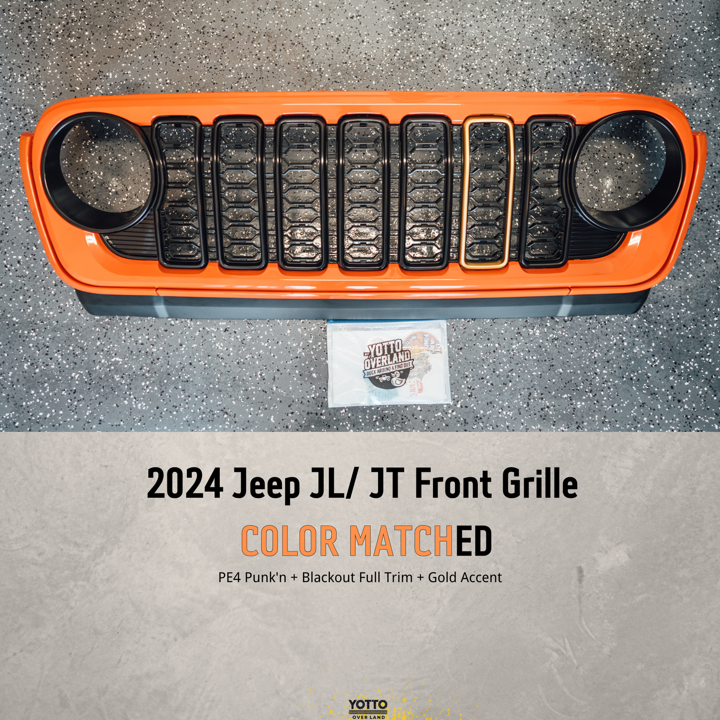 OEM Color Matched Front Grille for Wrangler JL/Gladiator JT 18-25