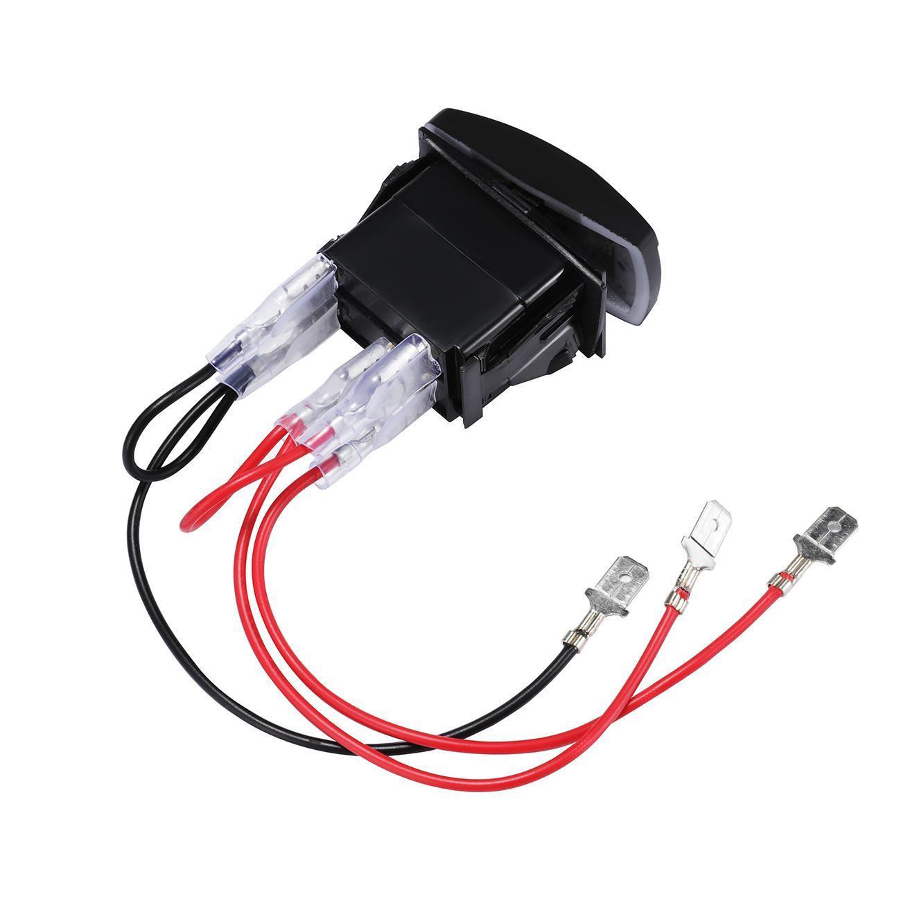 5 Pin Laser On/Off switches 20A/12V 10A/24V Switch with Jumper Wires Set for Cars,Trucks,RVs