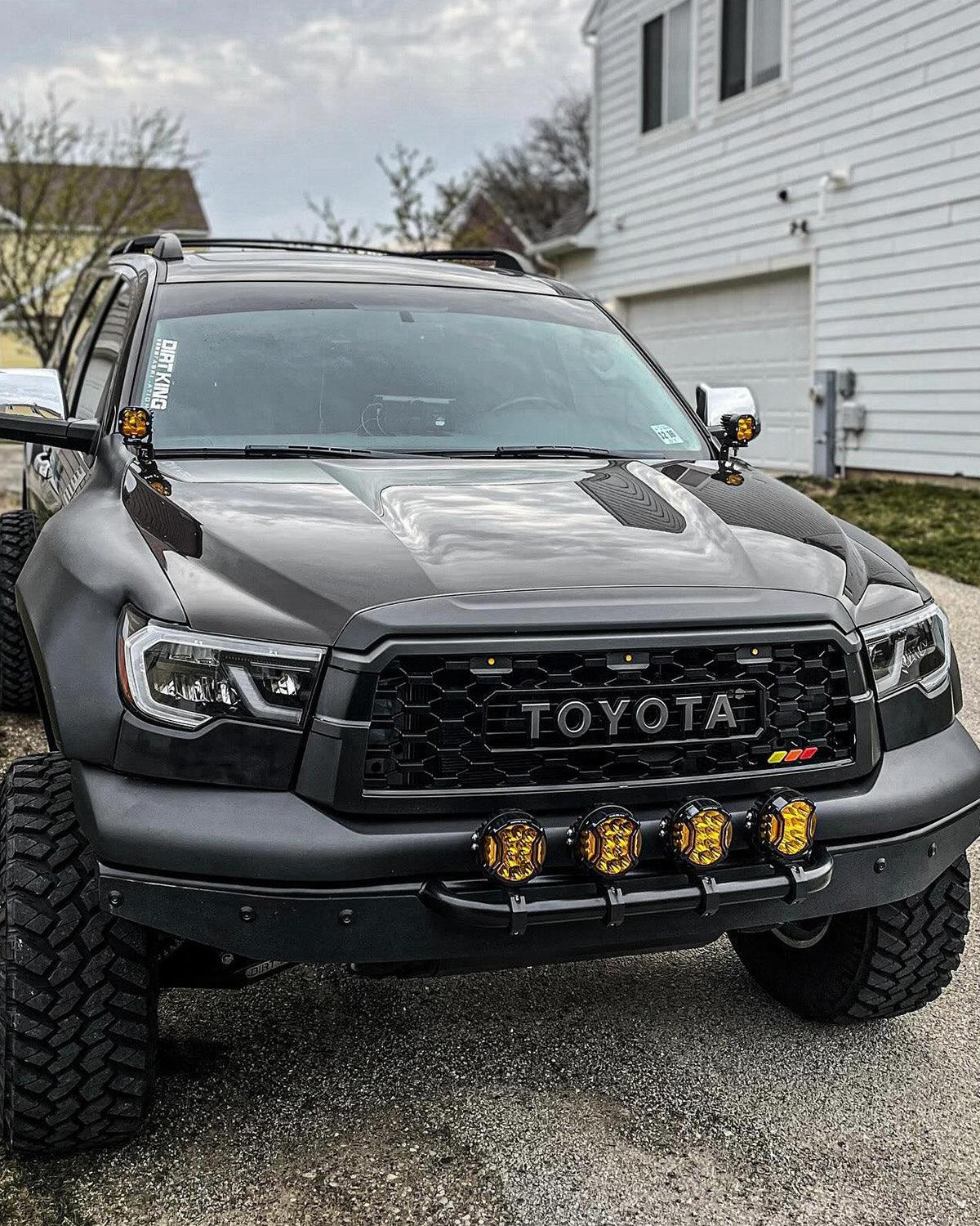 V-ULTRA Series | 5 Inch 172W LED Side Shooter Amber Pod Lights with Amber DRL