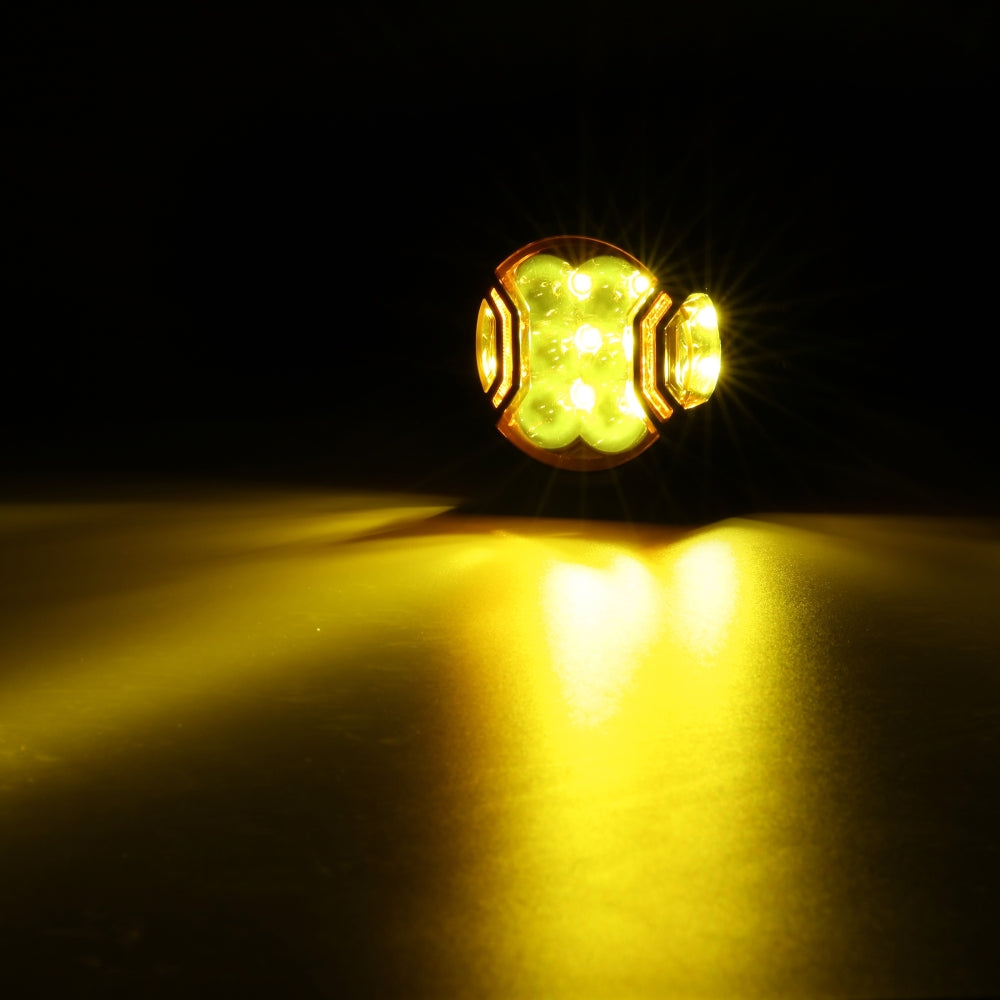 V-ULTRA Series | 3 Inch 108W LED Side Shooter Amber Pod Lights with Amber DRL
