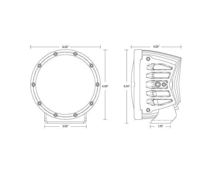 RIGID 6 Inch 360-Series White Backlight