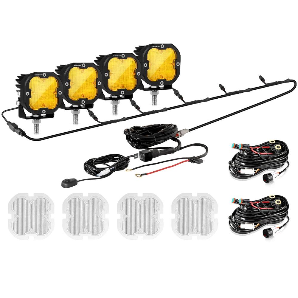 XP-ULTRA Series 3 Inch 80W 9600LM LED Pods Lights White&Amber