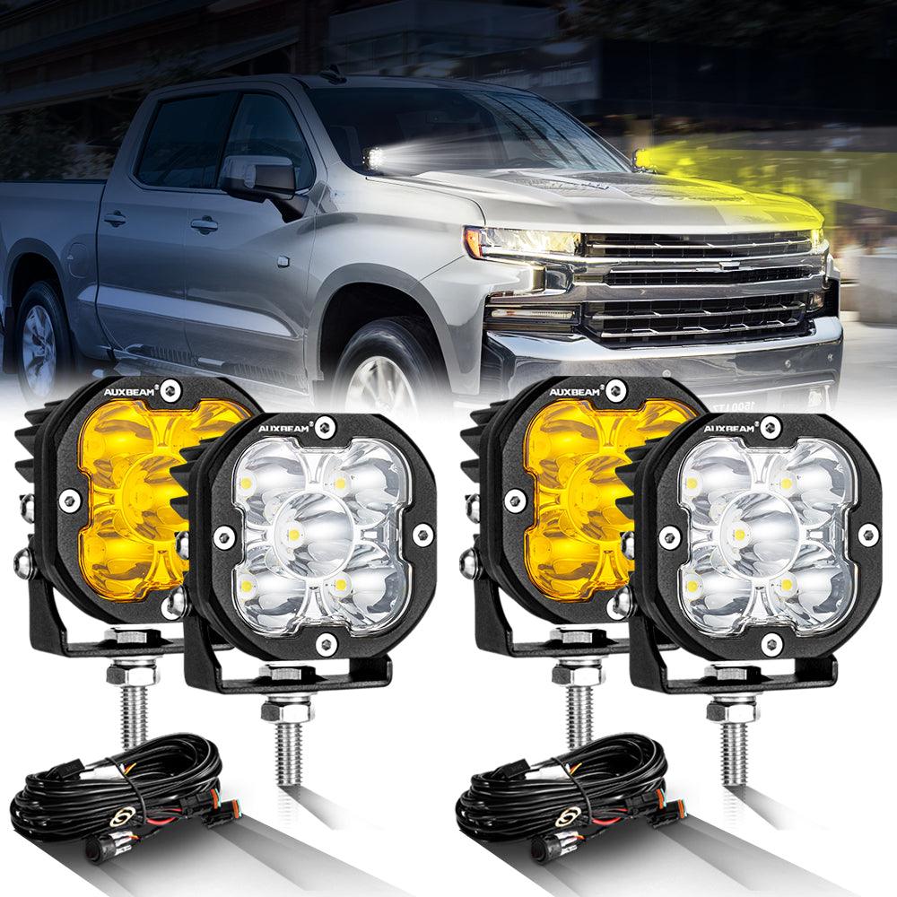XP-ULTRA Series 3 Inch 80W 9600LM LED Pods Lights White&Amber