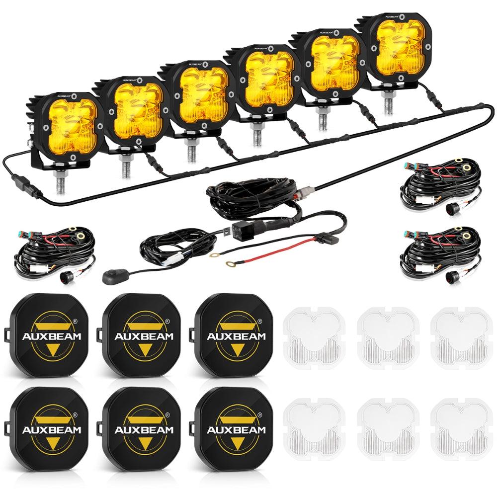 XP-ULTRA Series 3 Inch 80W Combo Beam LED Pods Amber&White Offroad Lights