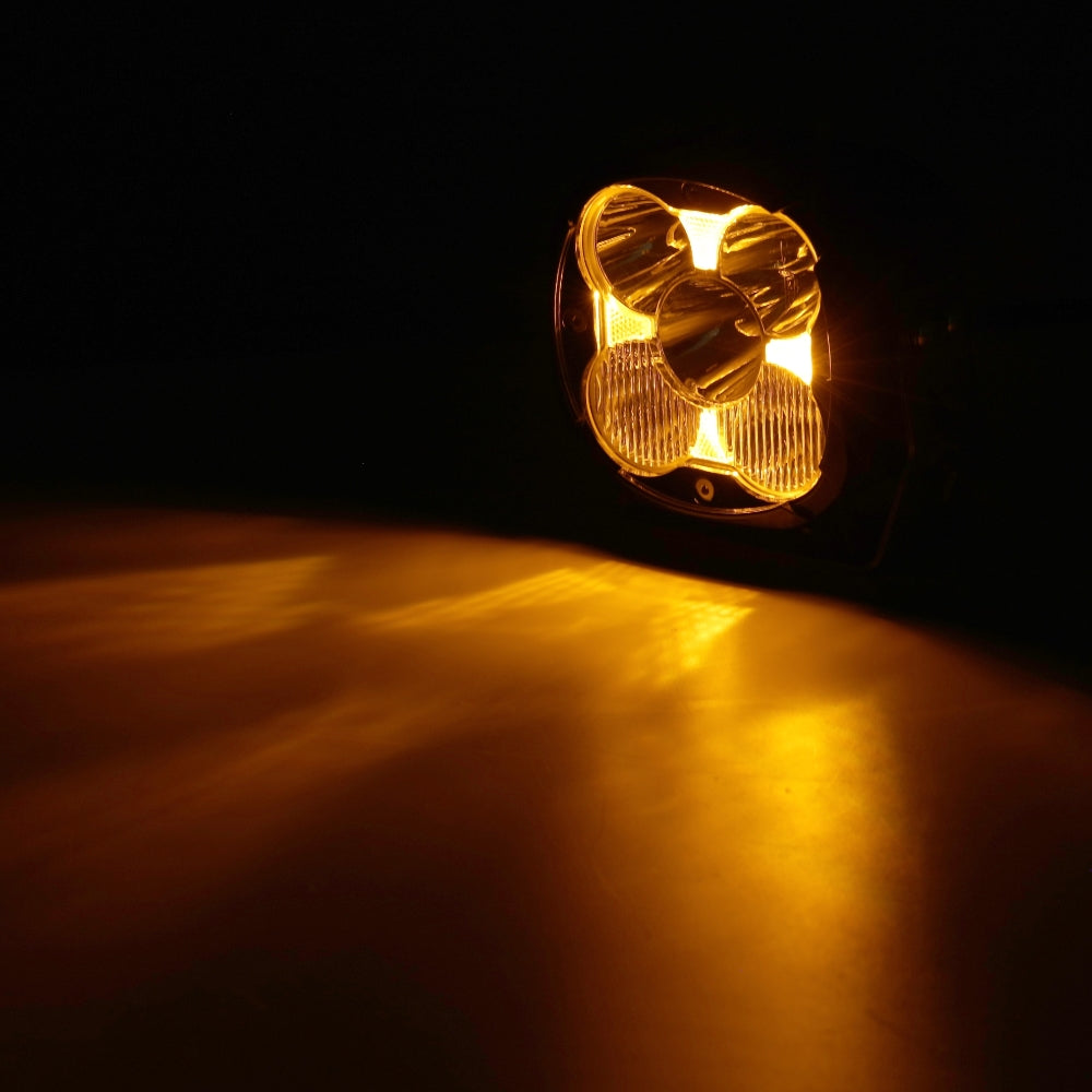 XP-ULTRA Series 4.5 Inch LED Pod Lights Off Road Lights with Amber DRL