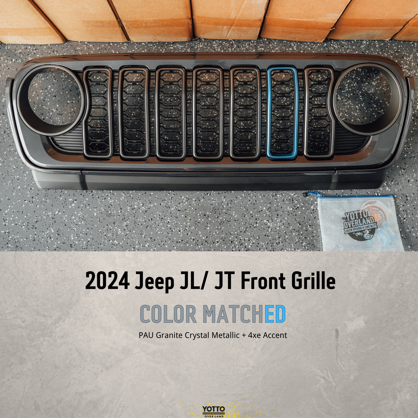 OEM Color Matched Front Grille for Wrangler JL/Gladiator JT 18-25