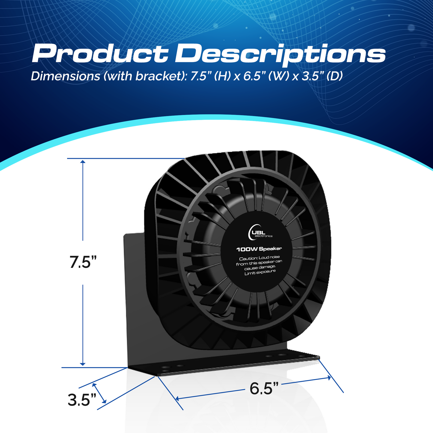 UBL 100W Large Siren Speaker