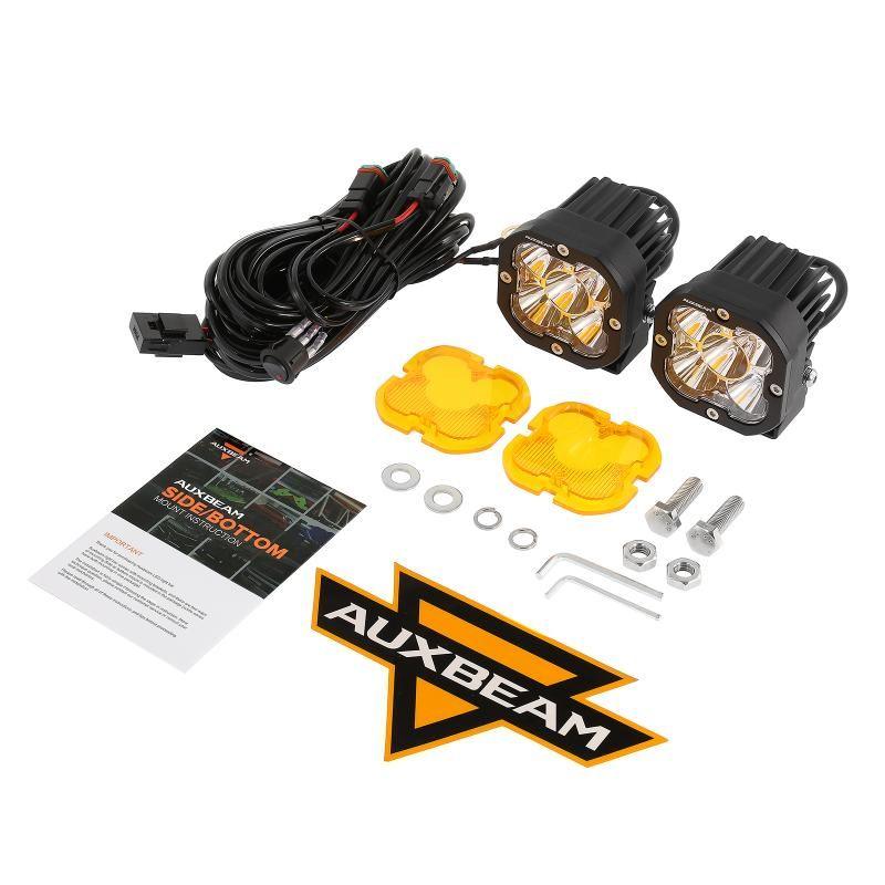 3 Inch 80W 9600LM LED Pods Lights White&Amber for JEEP