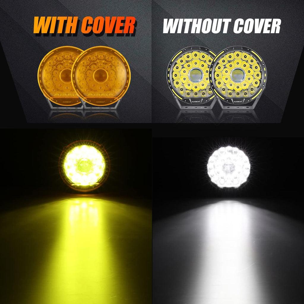 (2pcs/set) 9 INCH 270W 37776LM 360-PRO Series LED Driving Lights+Amber/Black Covers(Optional) for ATV UTV SIDE BY SIDE 4X4