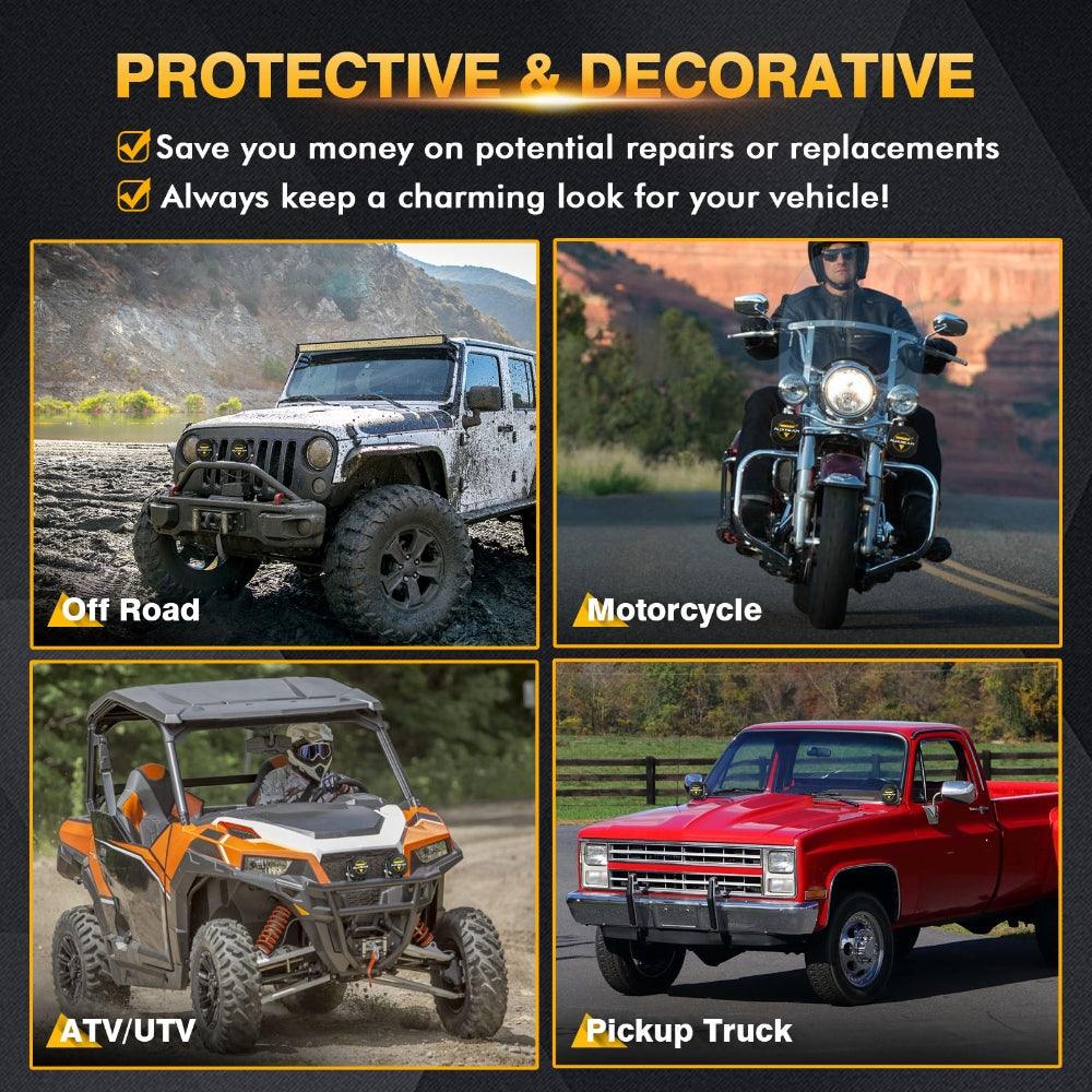 3 Inch LED Driving Light Black Cover Light Shield Cover