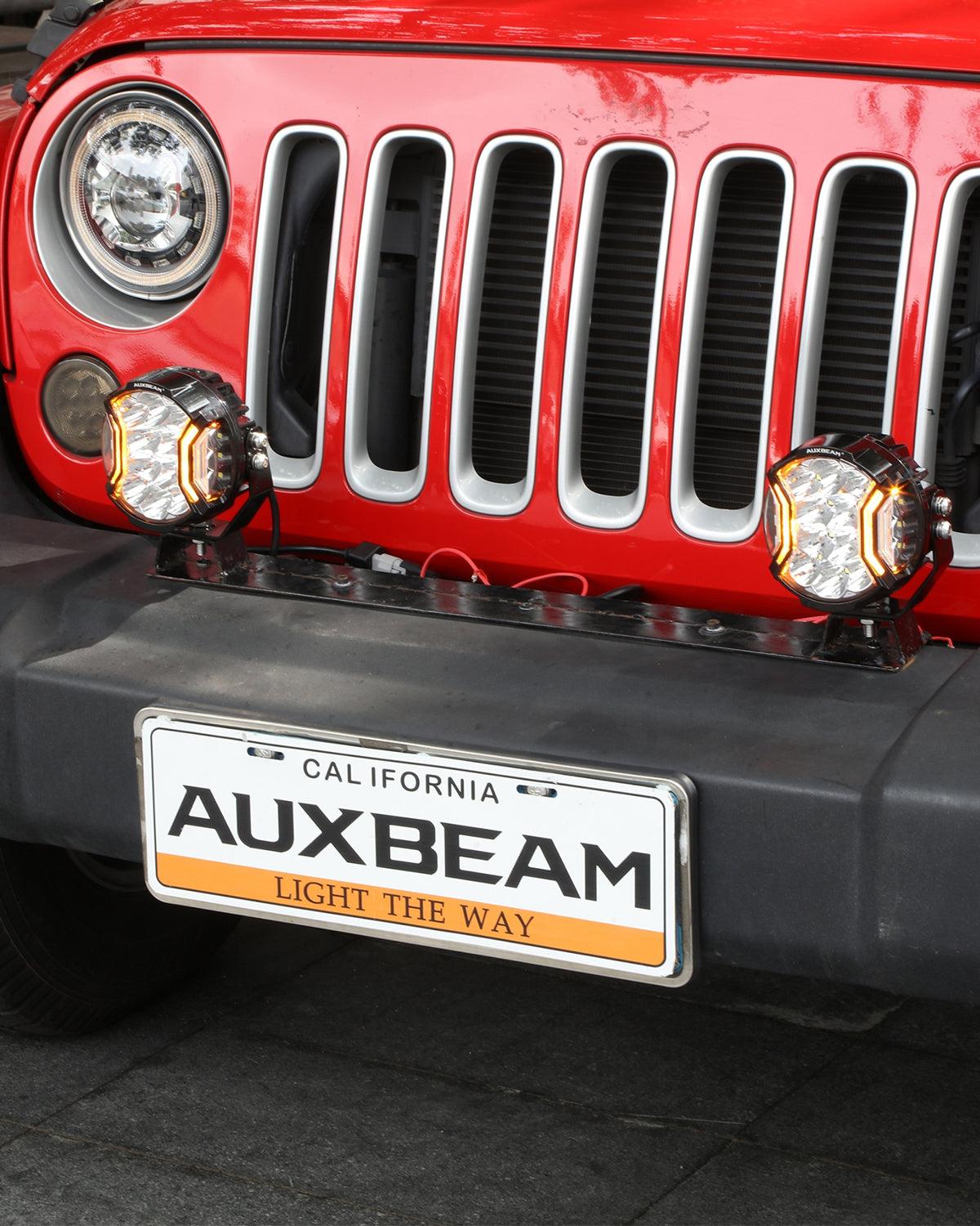 V-ULTRA Series LED Side Shooter Amber/White Pod Lights with Amber DRL