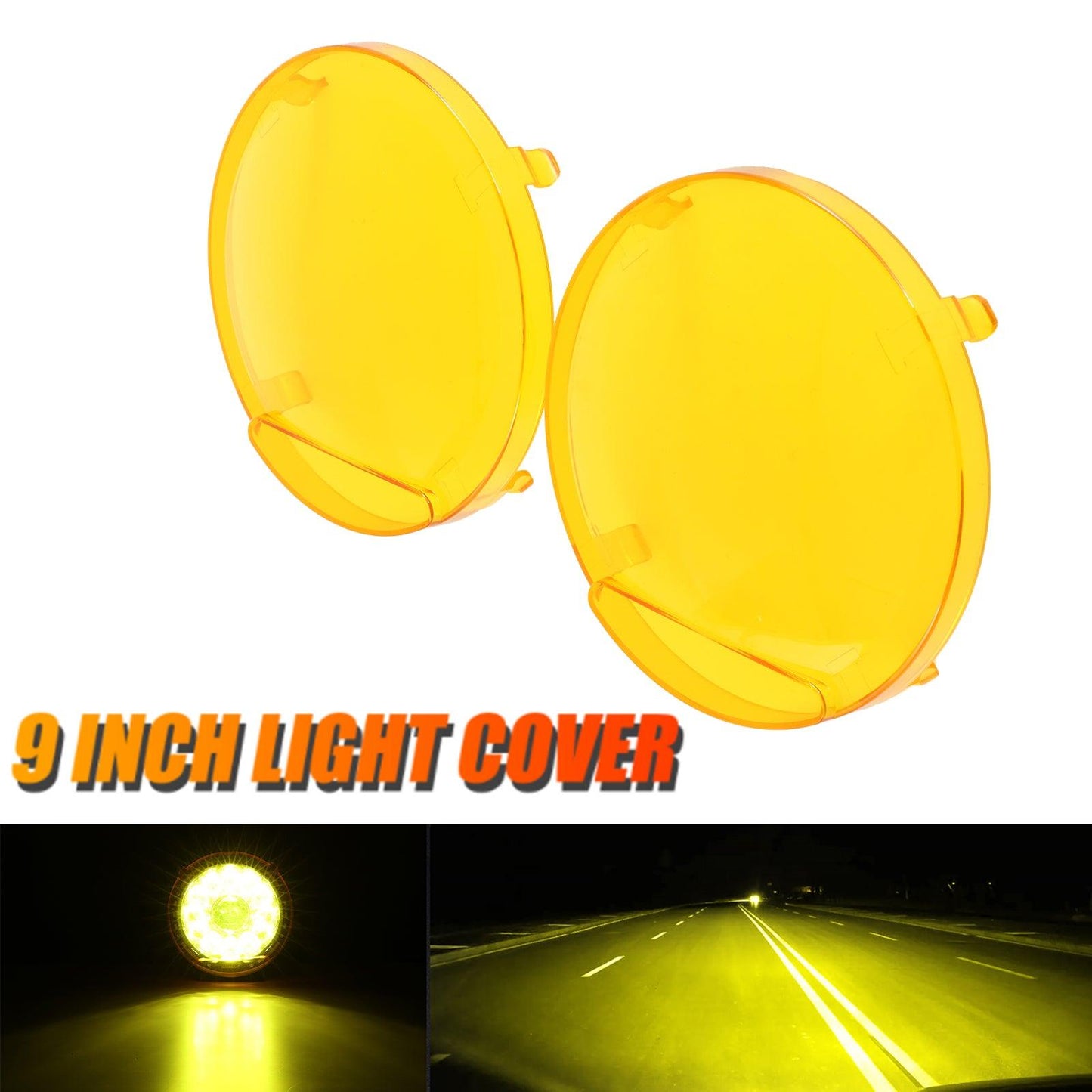 (2pcs/set) 9 INCH 270W 37776LM 360-PRO Series Custom Lens LED Driving Lights+Amber/Black Covers(Optional) for for Ford F150 F250 F350 F450