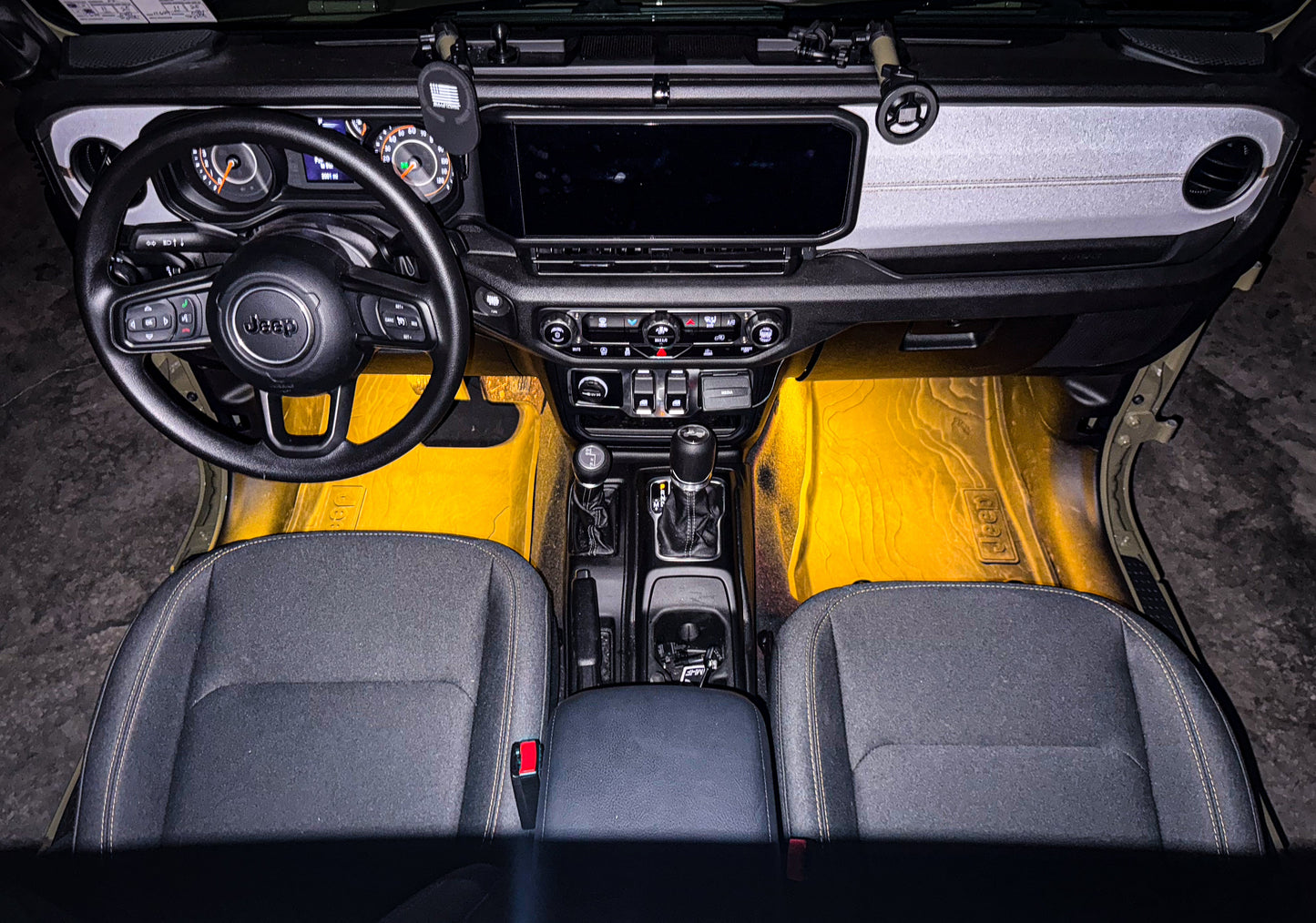 Dirt Road Cred Products LLC 4-Door Jeep Interior Lighting Kit for Jeep Wrangler and Gladiator