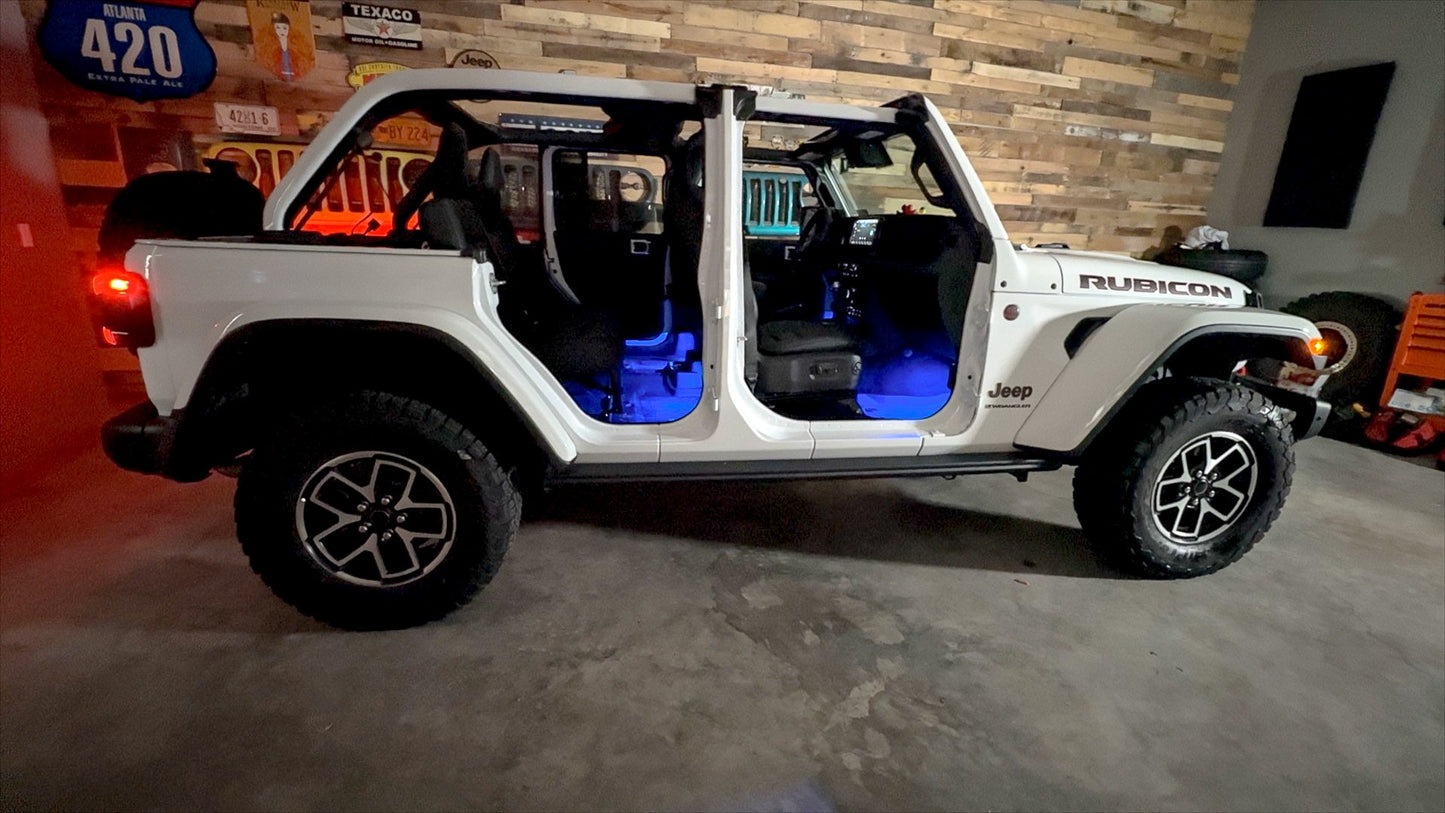 Dirt Road Cred Products LLC 4-Door Jeep Interior Lighting Kit for Jeep Wrangler and Gladiator