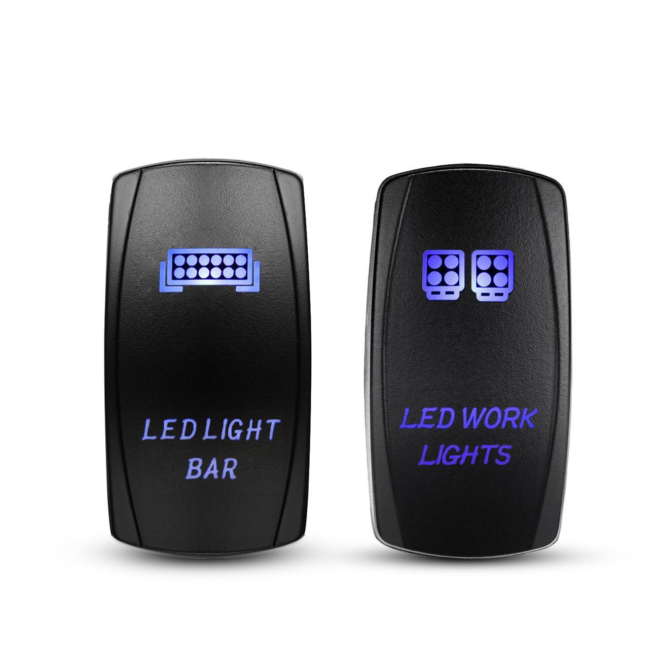 5 Pin Laser On/Off switches 20A/12V 10A/24V Switch with Jumper Wires Set for Cars,Trucks,RVs