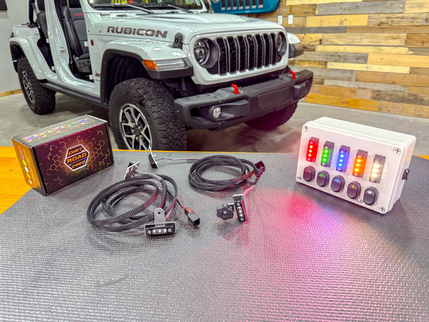 Dirt Road Cred Products LLC 4-Door Jeep Interior Lighting Kit for Jeep Wrangler and Gladiator