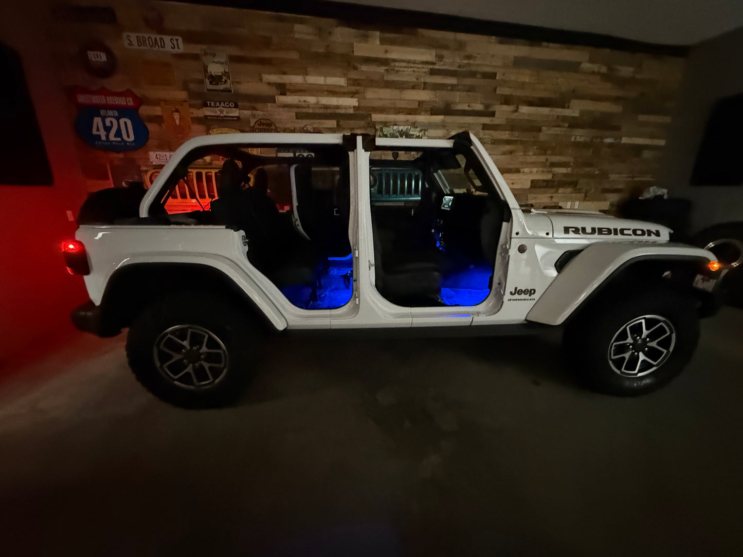 Dirt Road Cred Products LLC 4-Door Jeep Interior Lighting Kit for Jeep Wrangler and Gladiator