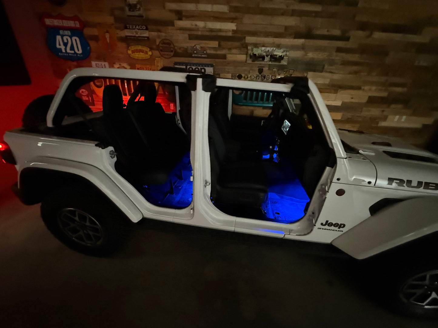 Dirt Road Cred Products LLC 4-Door Jeep Interior Lighting Kit for Jeep Wrangler and Gladiator