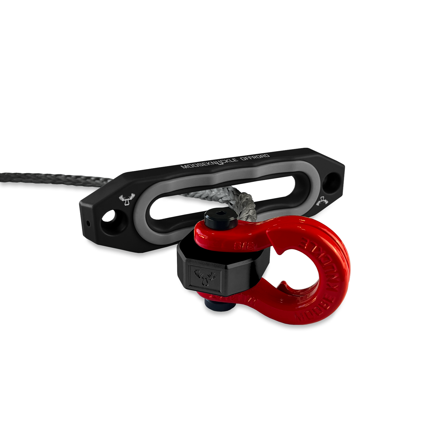 Jawse Fairlead and Front Split Shackle in Black Lung and Gun Gray