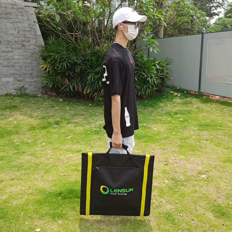 Lensun 200W Folding Solar Panel for Power Station 12V Battery