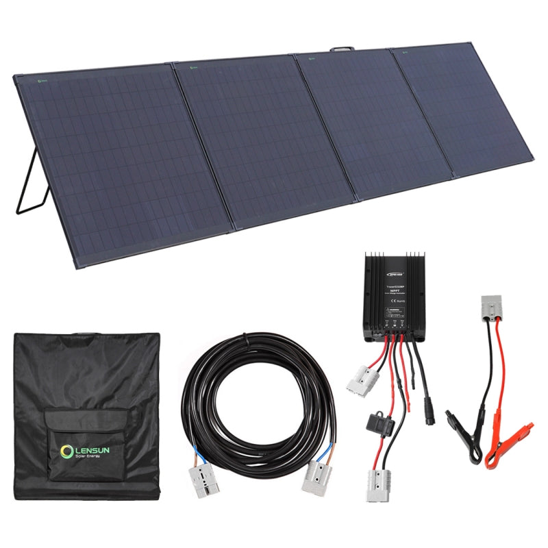 Lensun Innovative 12V 300W Foldable Solar Panel, Lightweight – Lake and ...