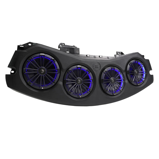 MBQJ-48CRGB24+ Jeep® Wrangler (JL) / Gladiator (JT) 2024-Current Tuned Rear Soundbar with 8 Inch Coaxial Speakers, Enclosure, and Addressable RGB LED Lighting