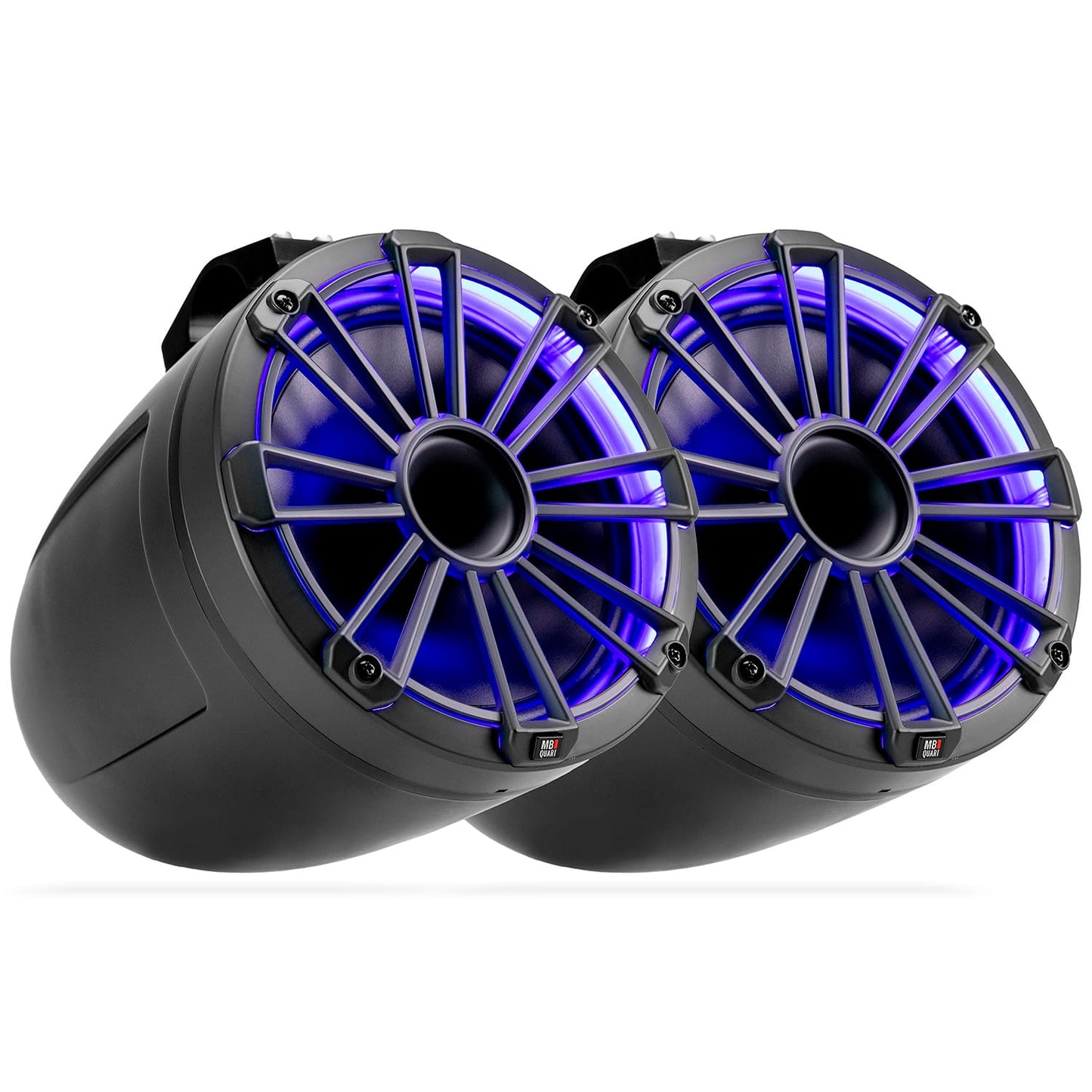 Nautic 8 Inch Compression Horn Tower Speakers With RGB LED Lighting