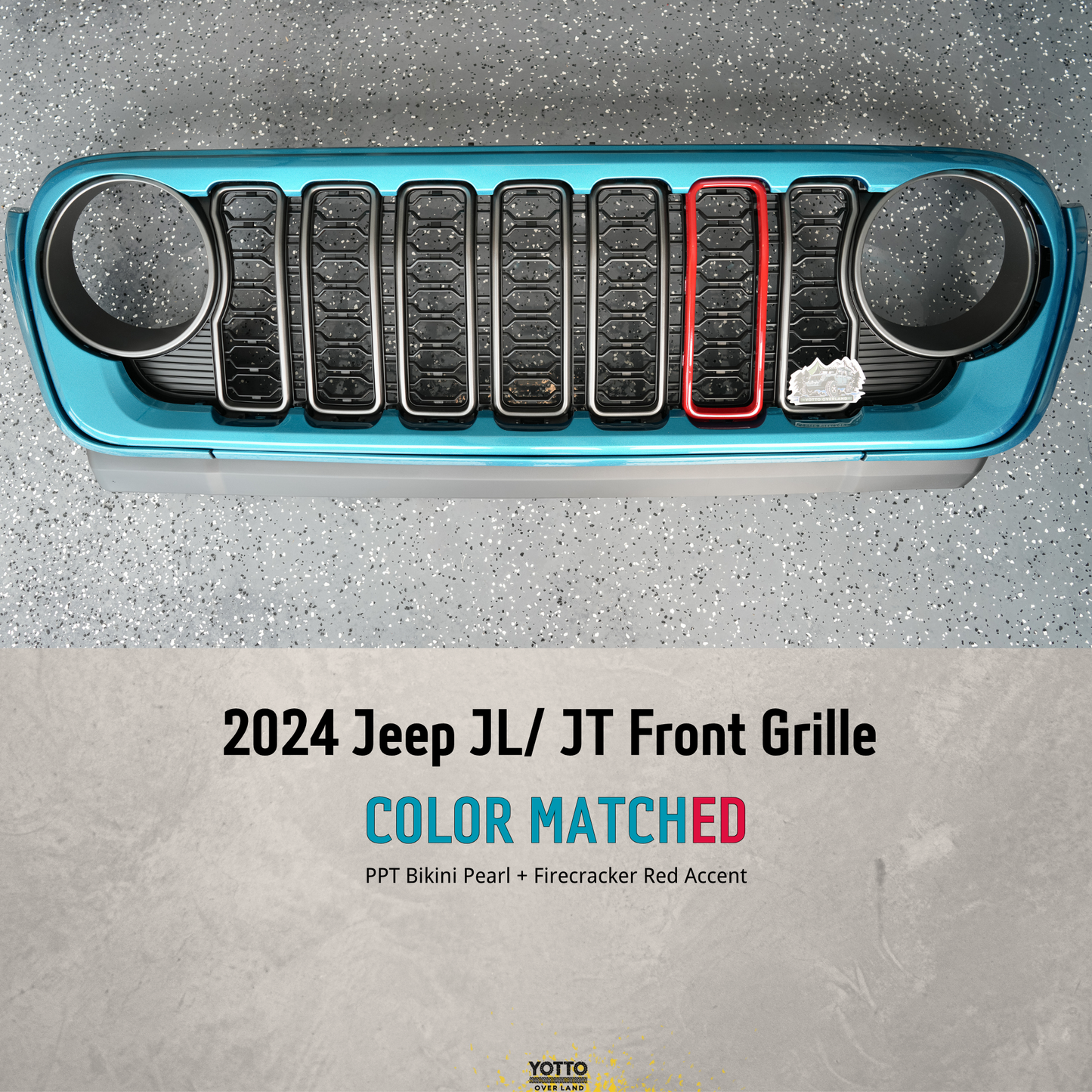 OEM Color Matched Front Grille for Wrangler JL/Gladiator JT 18-25