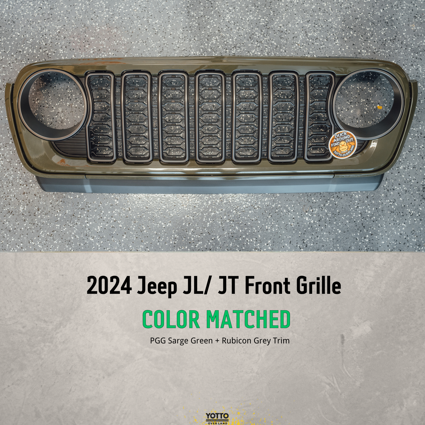 OEM Color Matched Front Grille for Wrangler JL/Gladiator JT 18-25