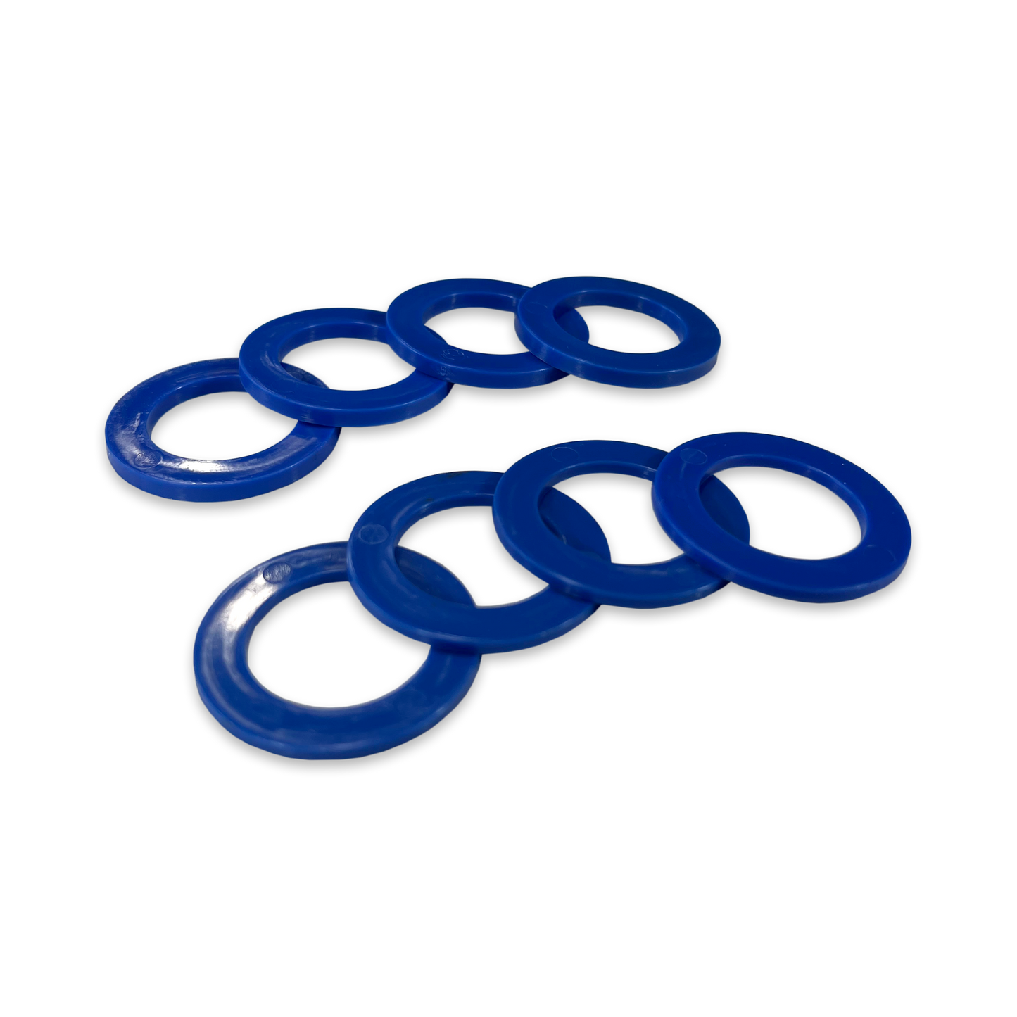 Blue Shackle Washers 3mm and 2mm Thick Isolators for Overland Recovery | Moose Knuckle Offroad rattle ring