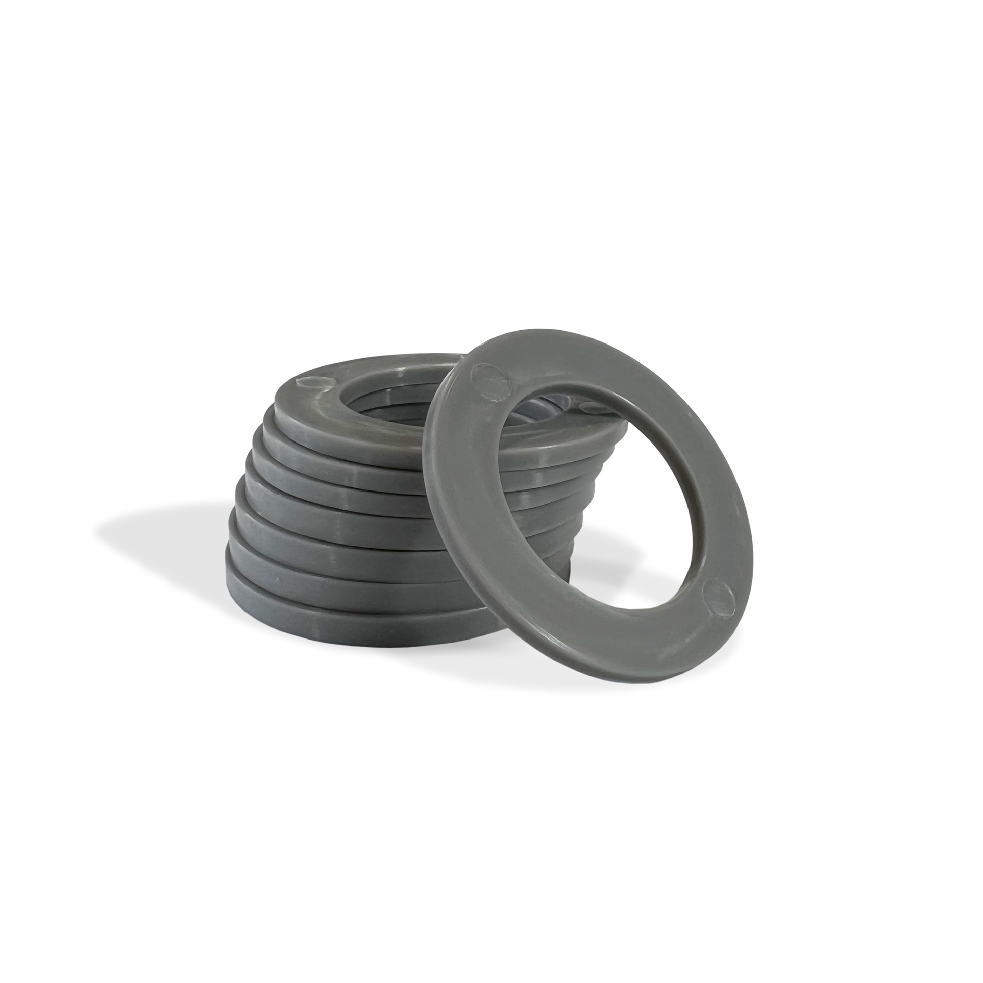 Moose Knuckle Offroad Recovery Gear | Gray Shackle Isolators for Customer Bumpers and Towing | Grey Anti Rattle Rings