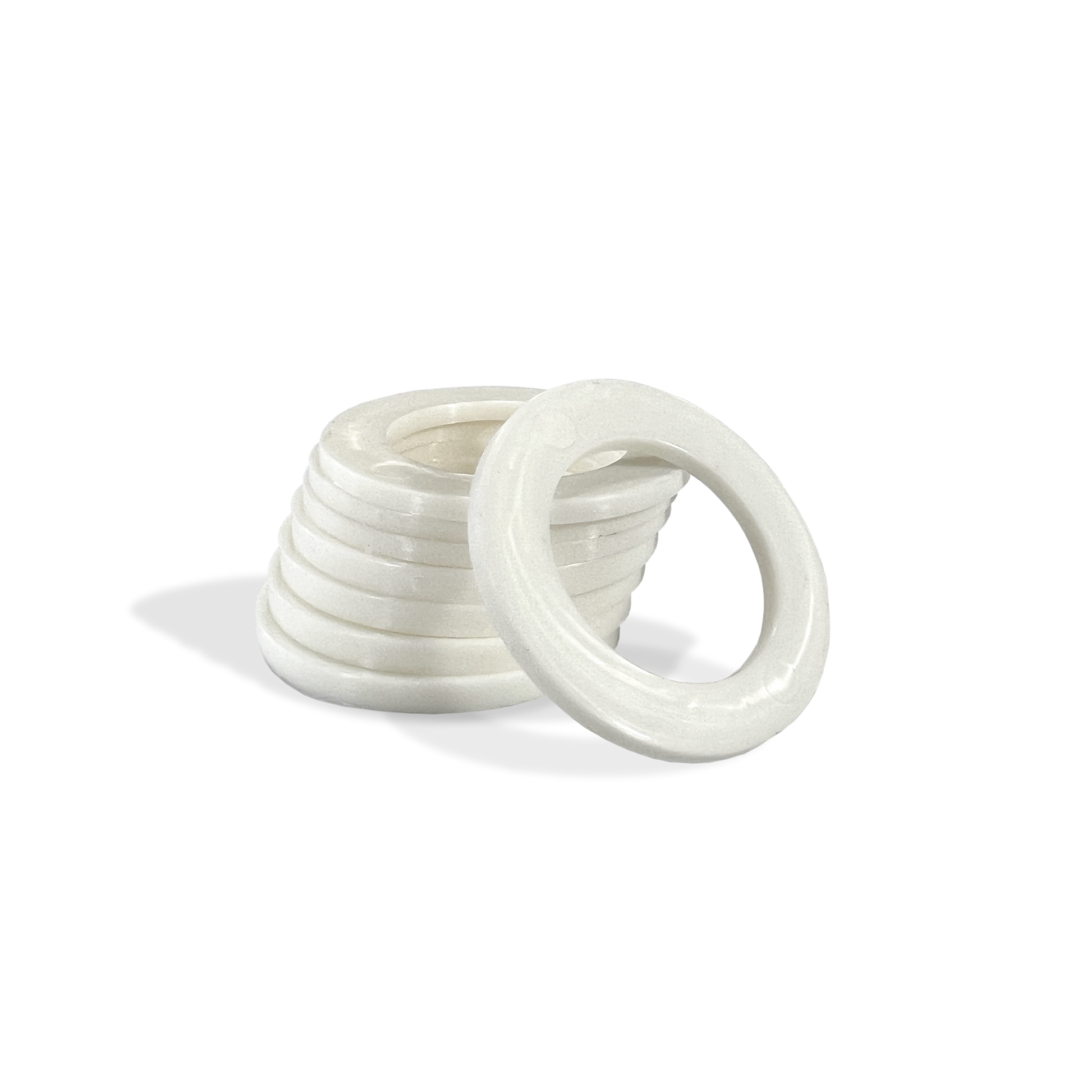 Moose Knuckle Offroad Recovery Gear | White Shackle Isolators for Customer Bumpers and Towing | Anti Rattle Rings