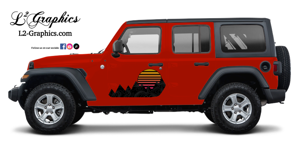 Custom Half Sides Decals