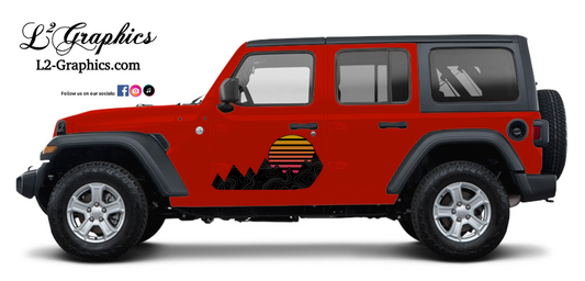 Custom Half Sides Decals