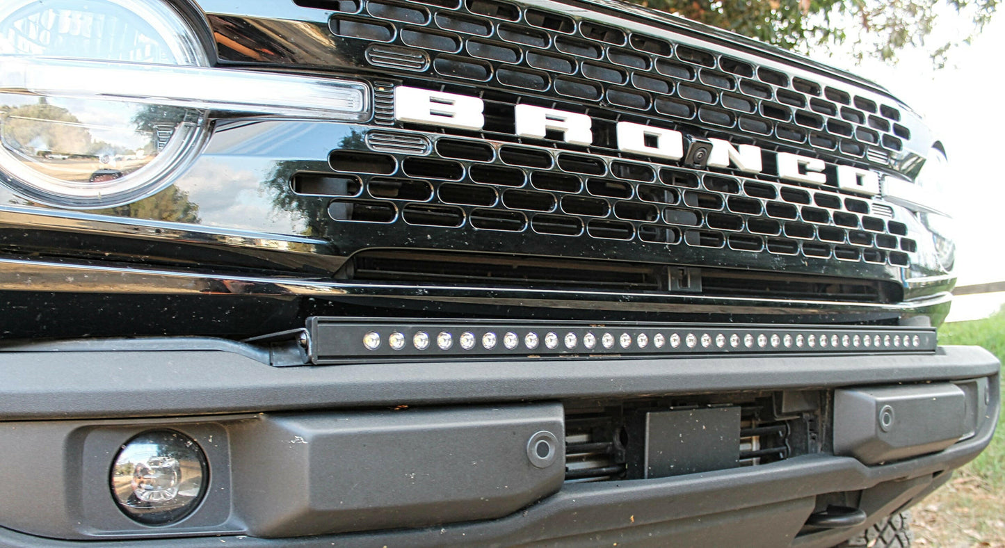 2021+ Ford Bronco Standard Bumper 40in Light Bar - Slim