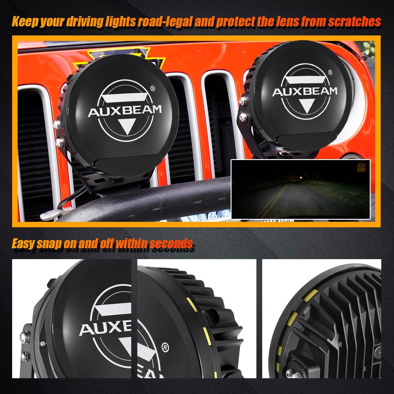 (2pcs/set) 9 INCH 270W 37776LM 360-PRO Series Custom Lens LED Driving Lights+Amber/Black Covers(Optional) for for Ford F150 F250 F350 F450