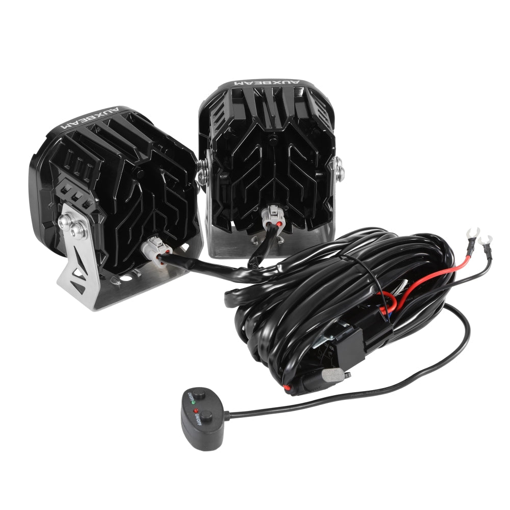 XP-ULTRA Series 4.5 Inch Spot Beam LED Pod Lights Off Road Lights with Amber DRL