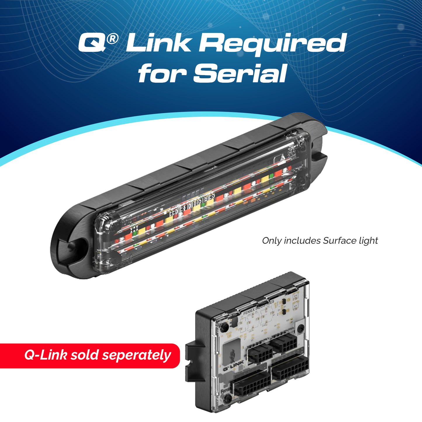 Feniex Q Series Flat Surface Mount LED Grille Light