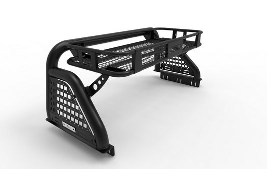 ExceedFab Roll Bar With Cargo Basket For 2020-2025 Jeep Gladiator JT
