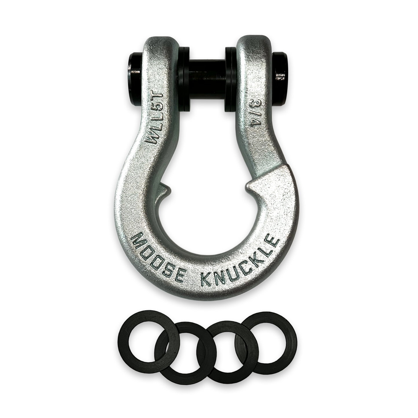 Jowl Galvanized Recovery Shackle in Nice Gal and Washers