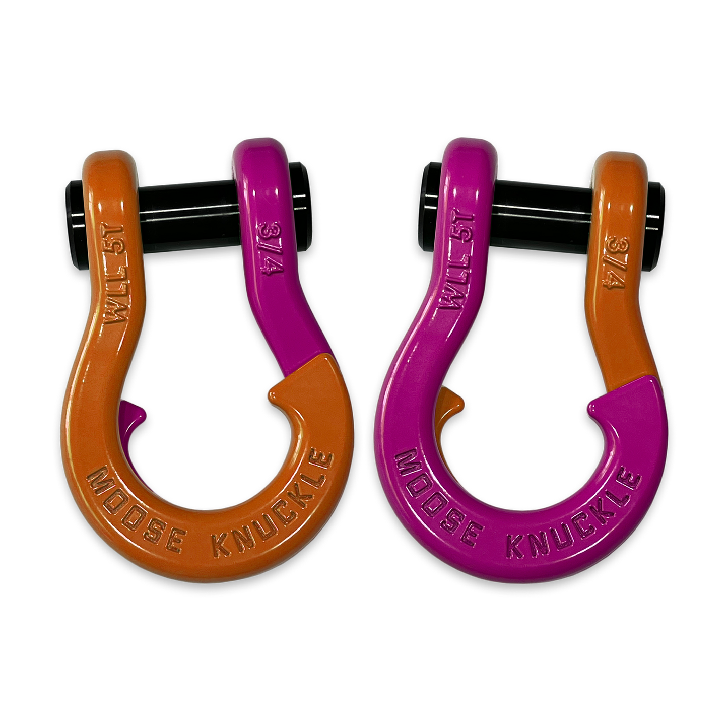 Jowl Recovery Split Shackle in Obscene Orange and POGO Pink Combo