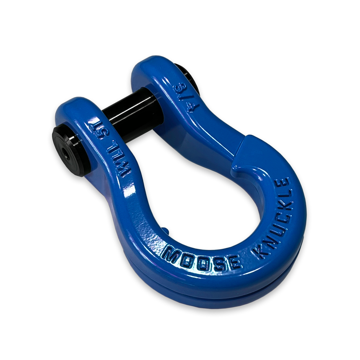 Jowl Recovery Split Shackle 3/4 in Blue Balls (Left Angle Shot)