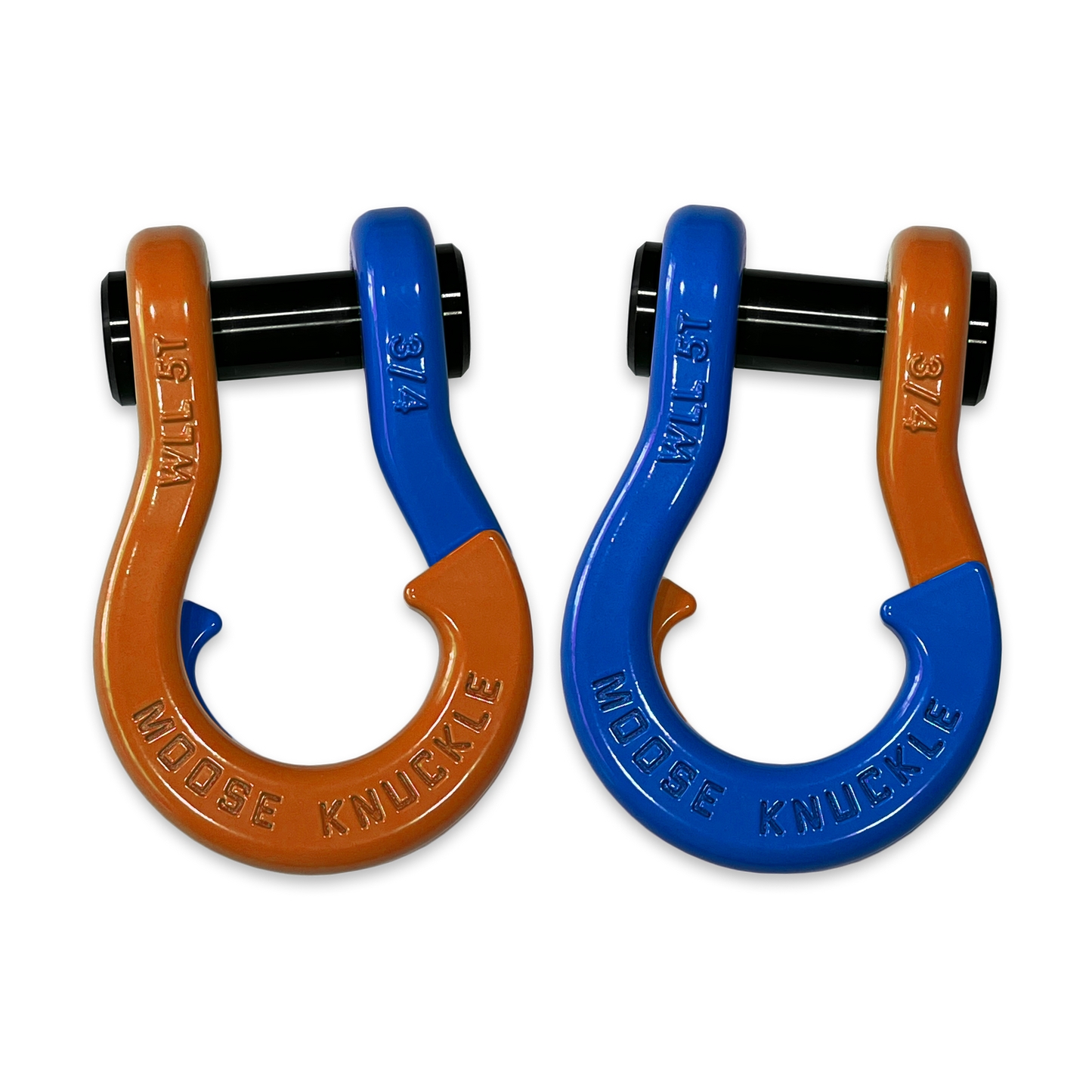 Jowl Recovery Split Shackle in Obscene Orange and Blue Balls Combo