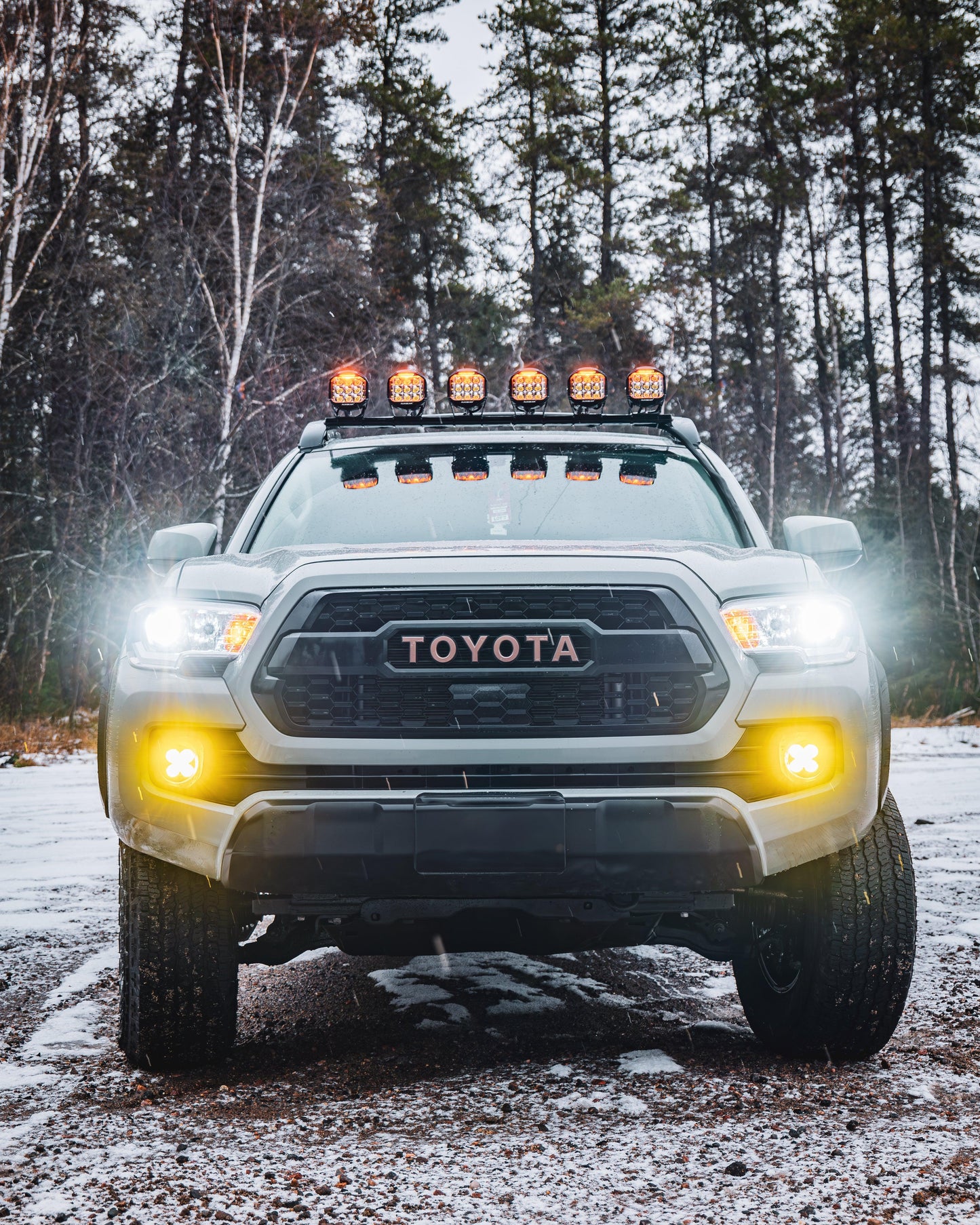 V-MAX Series | 5 Inch 168W 16440LM Combo Beam Side Shooter LED Round Pod Lights with Amber DRL