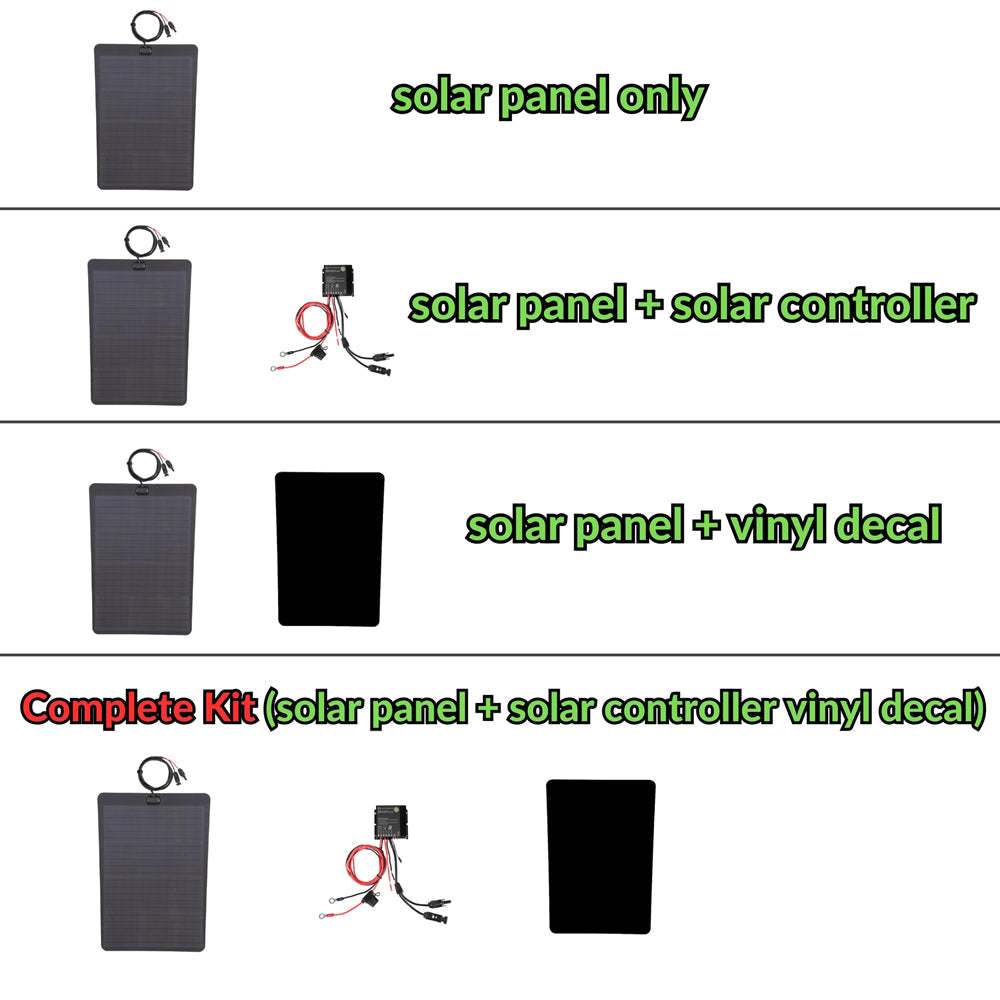 Ford Super Duty 4th Gen(2017-2022) F250 Lensun 65W Hood Solar Panel