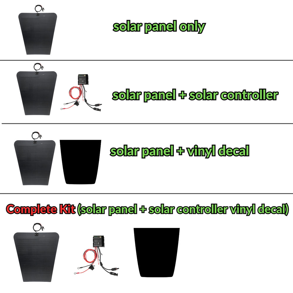 Toyota Tacoma 3rd Gen (2016-2023) Lensun 90W Hood Flexible Solar Panel
