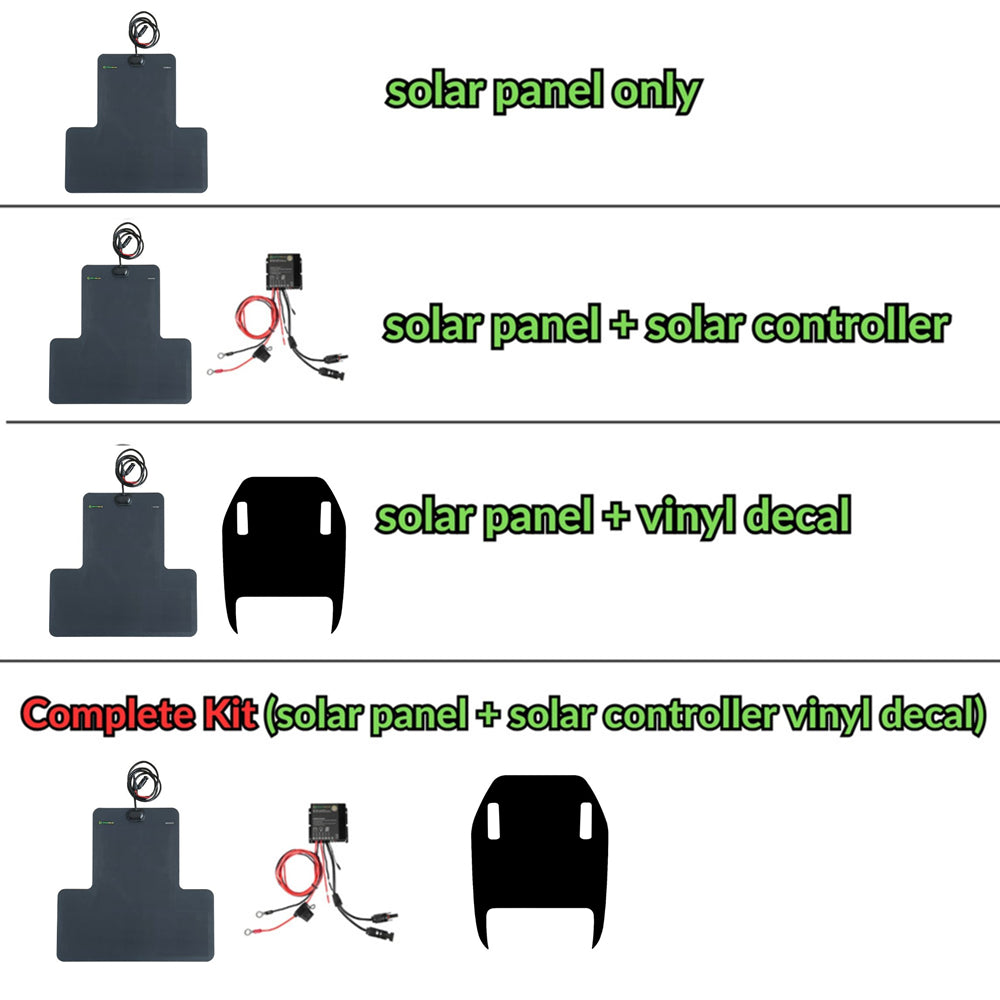 Jeep Gladiator JT Mojave, Wrangler Rubicon 392 Lensun 45W Hood Solar Panel