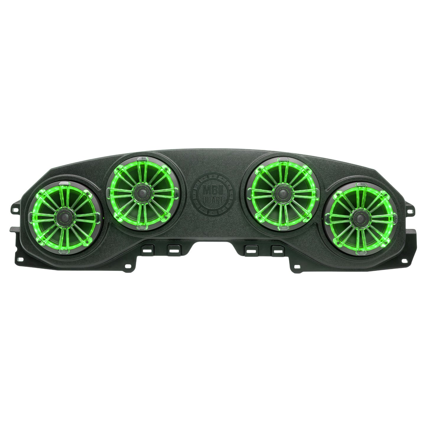 MBQJ-48CRGB Jeep® Wrangler (JL) / Gladiator (JT) Tuned Rear Soundbar with 8 Inch Coaxial Speakers, Enclosure, and RGB LED Lighting