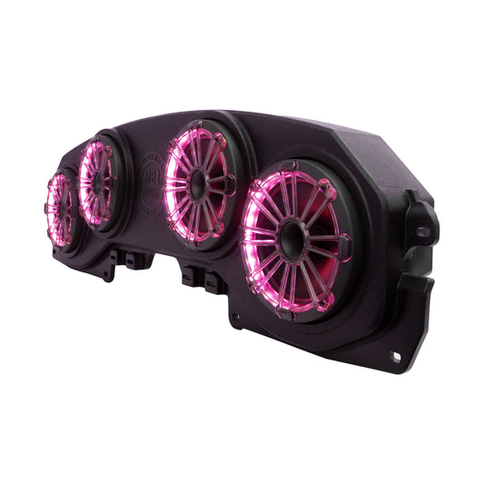 MBQJ-48HRGB Jeep® Wrangler (JL) / Gladiator (JT) Tuned Rear Soundbar with 8 Inch Compression Horn Speakers, Enclosure, and RGB LED Lighting – MOPAR Part #: 68727433AA